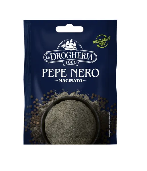 Juodieji pipirai LA DROGHERIA, malti, 25 g