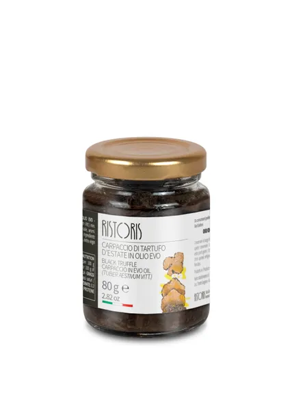Juodieji trumai RISTORIS, pjaustyti, ypač gryname alyvuogių aliejuje, 80g