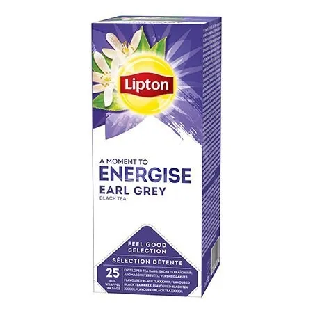 Aromatizuota juodoji arbata LIPTON EARL GREY, 25 vnt.