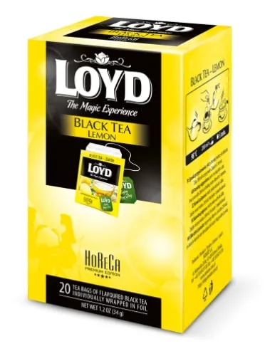 Melnā tēja LOYD Lemon FS 20x1,7g