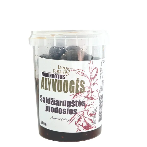 Juodosios alyvuogės La Costa, saldžiarūgštės, 200 g
