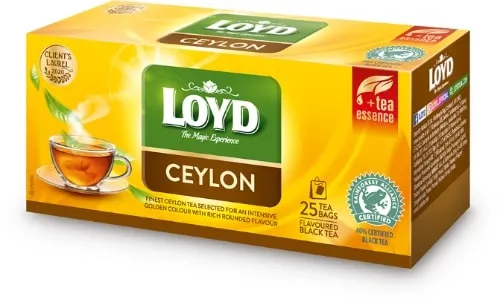 Juodosios arbatos gėrimas LOYD Ceylon, 25 x 2g