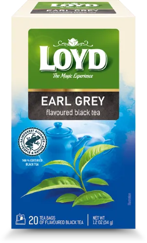 Melnā tēja LOYD Early Grey, 20x1,7 g
