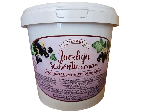 Juodųjų serbentų uogienė VILROKA, 1,2 kg