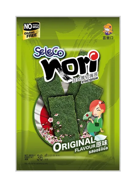 Jūras aļģu uzkoda, mīklā SELECO, 40g