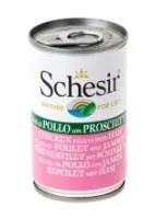 Kačių ėdalas SCHESIR CAT,  su vištiena ir kumpiu, pilnavertis, 140 g
