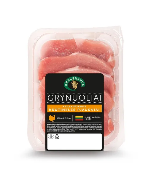 Kalakutienos krūtinėlės pjausniai KREKENAVOS Grynuoliai, 360 g