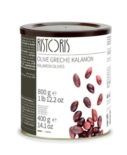 Kalamon alyvuogės RISTORIS, su kauliukais, 800g/400g