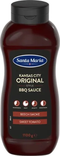 BBQ mērce Kanzasassitijas oriģinālā 1100g, Santa Maria