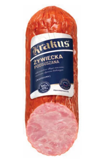 Karštai rūkyta dešra KRAKUS Žywiecka, I r., 230g