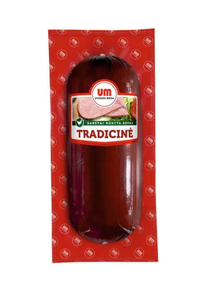 Karštai rūkyta dešra TRADICINĖ, I rūšis, 800 g