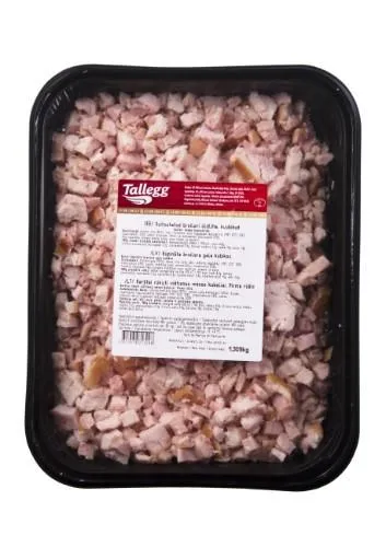 Karštai rūkyta vištiena, TALLEGG, kubeliais,  I r.~1,2 kg