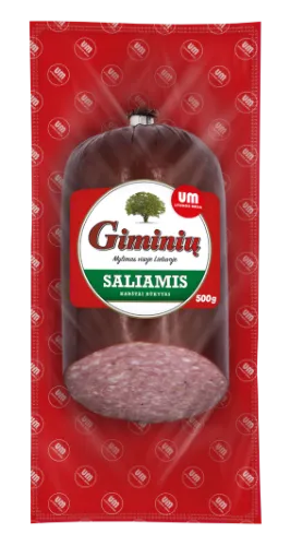 Karštai rūkytas saliamis GIMINIŲ, I rūšis, 500 g
