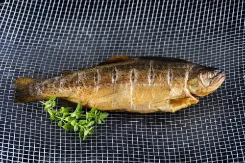 Karštai rūkytas upėtakis, 0,5-1,3 kg, kg