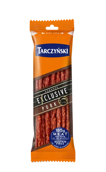 Karsti kūpinātas cūkgaļas desiņas Kabanos TARCZYNSKI 105g