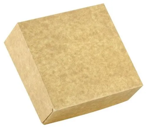 Kartoninė dėžutė KRAFT, be lango, 16 x 16 x H 5 cm, 50 vnt..