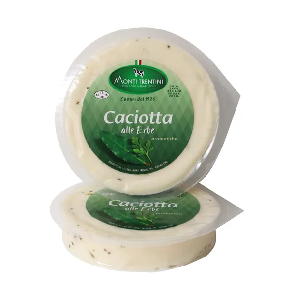 Govs piena siers CACIOTTA Bigonda ar zaļumiem, 42%, 200g