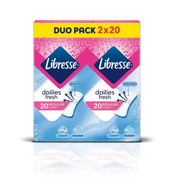 Kasdieniniai įklotai LIBRESSE Extra Liners, Normal, 40 vnt.