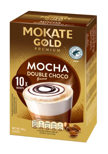 Kavos gėrimas MOKATE Gold Premium double chocolate mocha, 10 x 14g