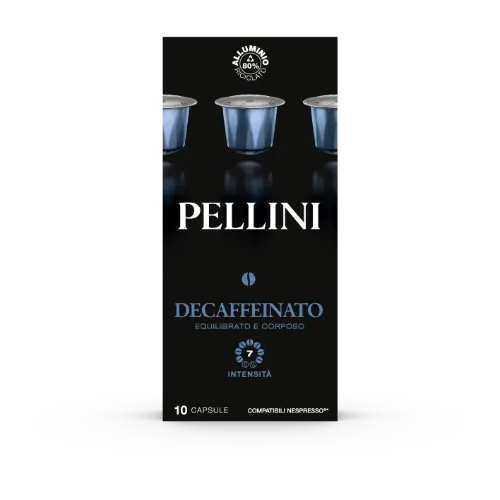 Kafijas kapsulas PELLINI Decaffeinato, 10x5,5g (Nespresso)