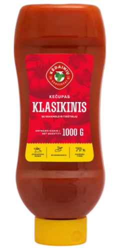 Kečupas KĖDAINIŲ Klasikinis, 1000 g