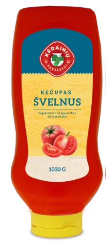 Kečupas KĖDAINIŲ, švelnus, 1030 g