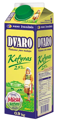 Kefyras DVARO, 2,5%, 0,9 kg