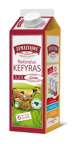 Kefyras ŽEMAITIJOS, 3,2 % rieb. 0,9 L