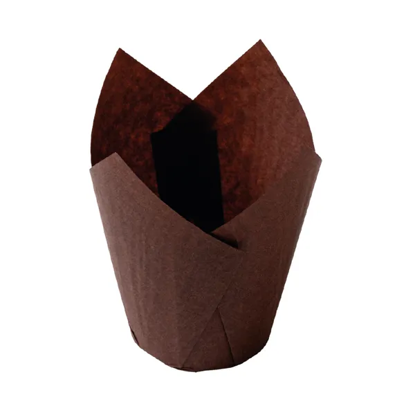 Keksiukų krepšeliai TULIP Kraft, D 50 x H 100 mm, 24 vnt