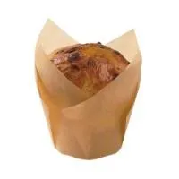 Keksiukų krepšeliai TULIP Kraft, silikonizuotas, 200 ml, 160 x 160 x 50 mm, 100 vnt