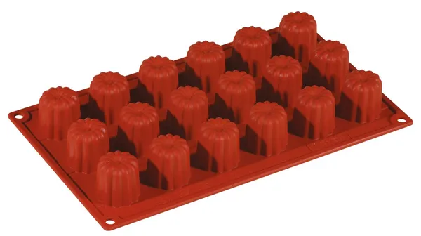 Kepimo forma, silikonas, 18 mini kanelių, 24 ml, D 3,5 cm, H 3,5 cm, vnt