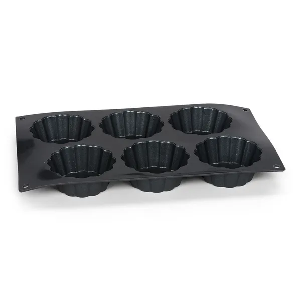 Kepimo forma, silikonas, 6 tartaletės, D 8 cm, H 3,5 cm, vnt