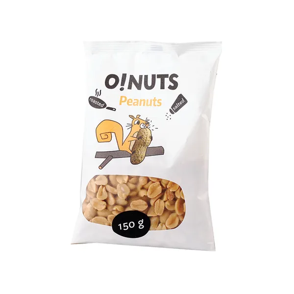 Zemesrieksti O!NUTS grauzdēti un sālīti, 150g