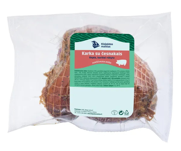 Kepta rūkyta karka su česnakais, ~0,7 kg