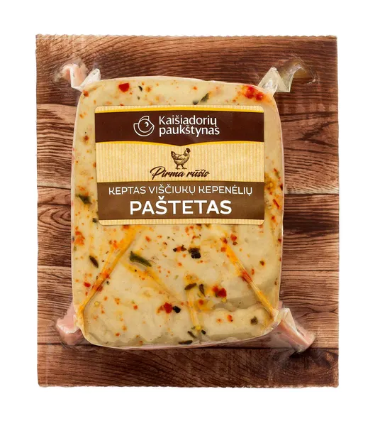 Keptas viščiukų kepenėlių paštetas, KAIŠIADORIŲ PAUKŠTYNAS, pirma rūšis, 300 g