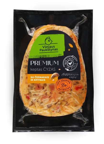 Keptas vištienos kumpelis Čyzas, forminis, su česnakais ir kmynais, a.r., 400g