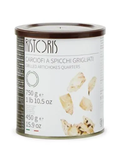 Artišoki grilēti, griezti eļļā RISTORIS, 750 g/450 g