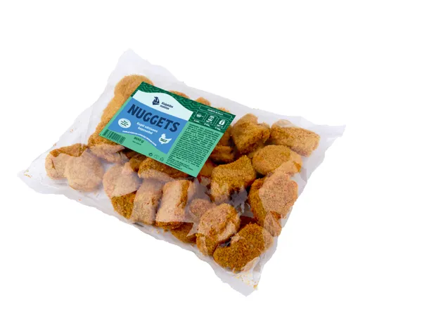 Kepti vištienos kepsneliai KLAIPĖDOS MAISTAS NUGGETS, 800 g