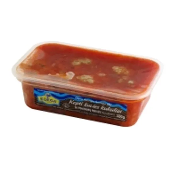 Kepti žuvies kukuliai su pomidorų padažu, 320 g