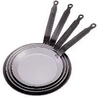 Keptuvė blynams CARBONE PLUS, plienas, 2,5 mm, D 26/22,5 cm, H 1,3 cm, vnt