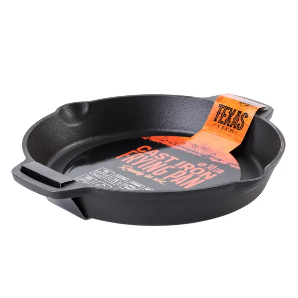 Keptuvė Texas Club, su trumpomis rankenomis, ketus, D 36 cm, H 5 cm, vnt