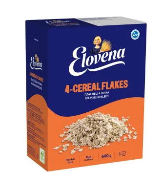 Keturių grūdų dribsniai ELOVENA, 600 g