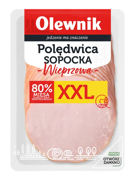 Cūkgaļas fileja OLEWNIK SOPOCKA, kūpināta, šķēlēs,100g