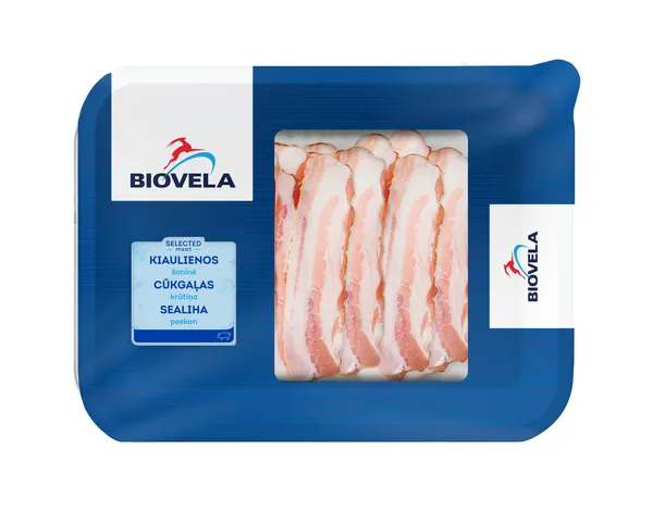 Kiaulienos šoninė be kaulo, be odos, pjaustyta, 300 g UTENOS MĖSA