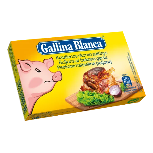 Kiaulienos sultinys GALLINA BLANCA, 8 vnt.