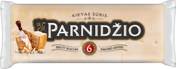 Kietas sūris PARNIDŽIO, 40%, 6 mėnesių, 200 g