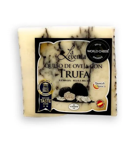 Kietasis avių pieno sūris LA LEYENDA, su vasariniais trumais, brandintas 5 mėn., 150 g