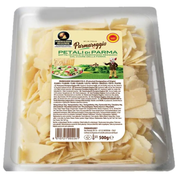 Kietasis sūris Parmigiano Reggiano PARMAREGGIO, drožlės, PDO, 500 g
