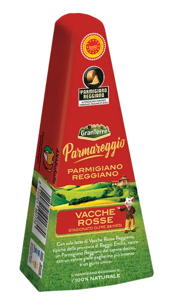 Kietasis sūris Parmigiano Reggiano PARMAREGGIO, VACCHE ROSEE, brandin. 24 mėn, PDO, 250