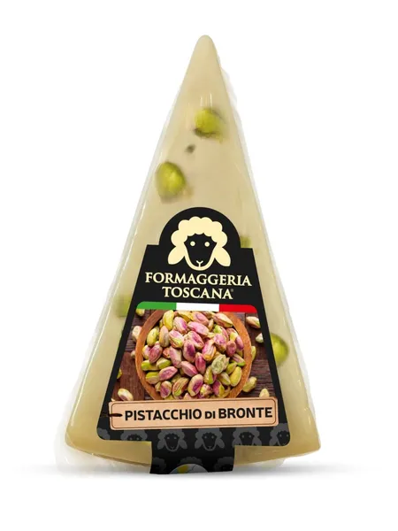 Kietasis sūris Pecorino FORMAGGERIA TOSCANA, su pistacijomis, avies pieno, 70g